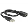 USB kabelis DeLOCK 35cm USB 2.0 83498 Melns