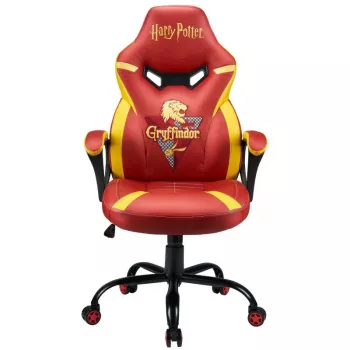 PC spēļu krēsls Subsonic Junior Griffindor polsterēts sēdeklis oranžsarkanā krāsā