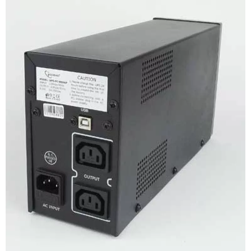 Gembird UPS-PC-850AP nepārtrauktās barošanas avots (UPS) Line-Interactive 0.85 kVA 520 W 4 AC kontaktligzdas