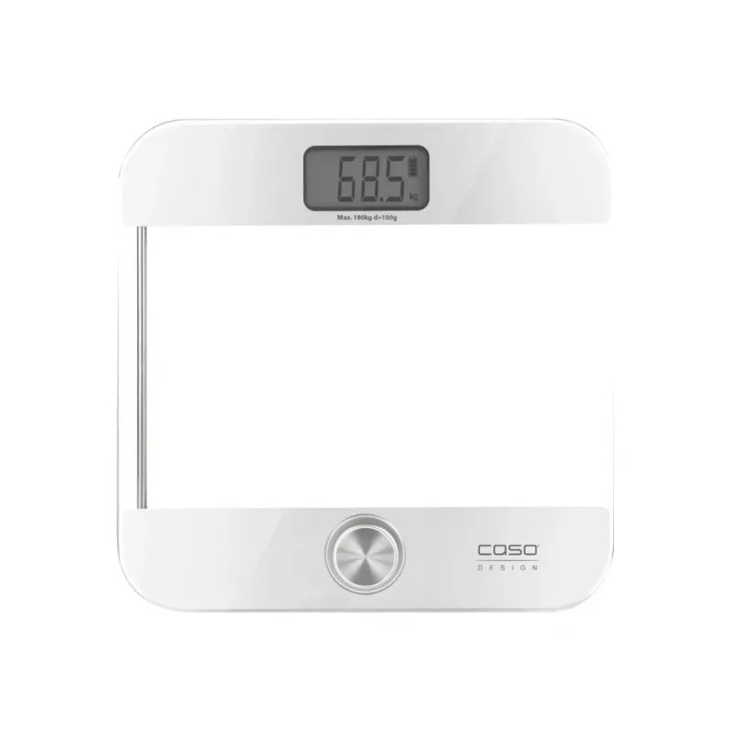 Elektroniskie personīgie svari Caso Body Energy Ecostyle 03416 — maks. 180 kg, precizitāte 100 g, balts/pelēks