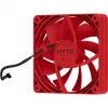Datora dzesēšanas ventilators HYTE FA12-RR-4 120 mm, 1500 RPM, 72 m³/h, 1,6 mmH2O, šķidruma dinamiskais gultnis, sarkans, 4 gab. iepakojumā