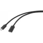 Renkforce USB kabelis USB 3.2 Gen2x2 USB-C™ spraudnis, USB-C™ ligzda 2,00 m melns PVC apvalks (RF-4755222)