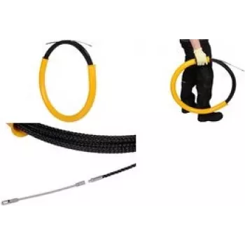 Kabeļu ievilkšanas lente c.k tools 495056 — 30 m garums, 6 mm diametrs