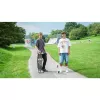 Longboard Muuwmi Lights GLOW ABEC 7 ar gaismas riteņiem, melns/zaļš