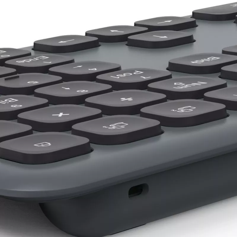 Daudzaparatūras tastatūras un peles komplekts melns