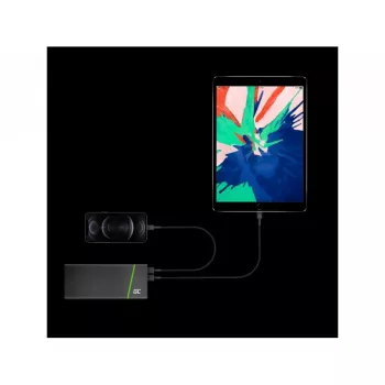 Lightning kabelis zaļa Cell KABGC18 — 2 m, Lightning uz USB-A, melns