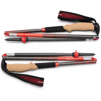 Pārgājienu nūjas Pursuit Carbon Z, fitnesa ierīce antracīta/oranža, 1 pāris, 110 cm