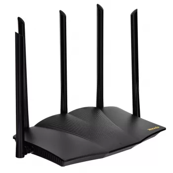 Tenda TX12 PRO bezvadu maršrutētājs Fast Ethernet Divjoslu (2.4 GHz / 5 GHz) Melns