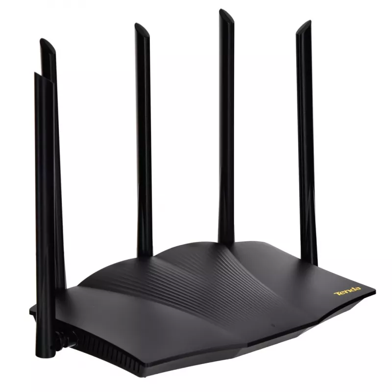 Tenda TX12 PRO bezvadu maršrutētājs Fast Ethernet Divjoslu (2.4 GHz / 5 GHz) Melns