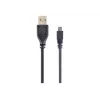 Gembird 1,8 m USB 2.0 A/mini-USB M USB kabelis USB A Mini-USB B Melns
