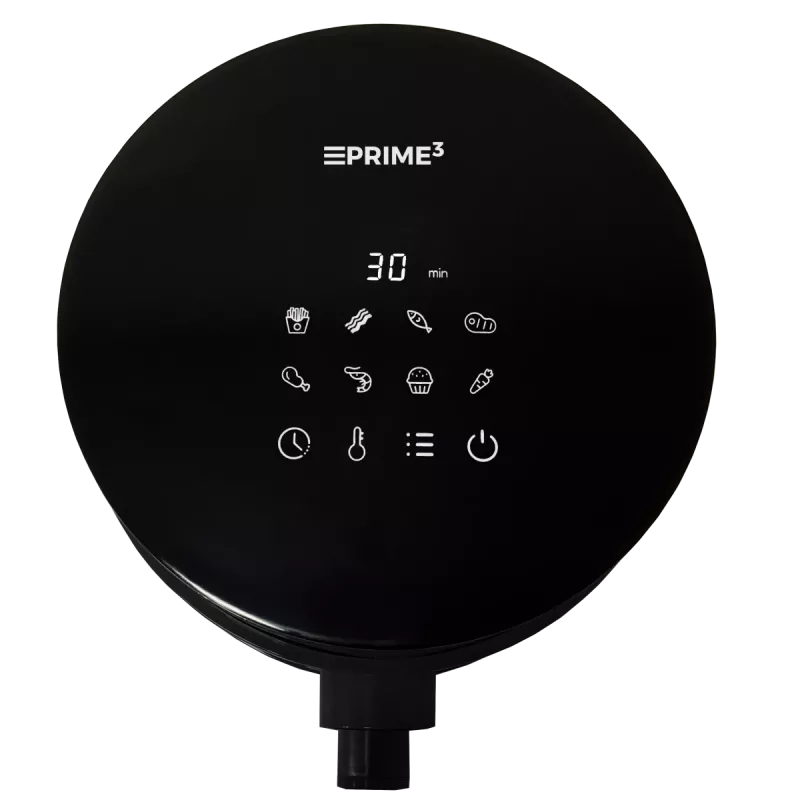Beztauku fritieris PRIME3 SAF31 – 2,5 l, 1200 W, karstā gaisa bez eļļas fritieris, melns