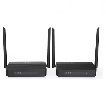 Bezvadu HDMI KVM paplašinātāja komplekts DIGITUS DS-55360 — raidītājs un uztvērējs, bezvadu, 100 m, 4K/60 Hz, HDMI, USB-A/USB-C