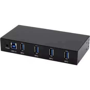 EXSYS EX-11234HMS saskarnes centrmezgls USB 3.2 Gen 1 (3.1 Gen 1) Type-B 5000 Mbit/s melns (EX-11234HMS)