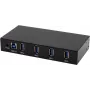 EXSYS EX-11234HMS saskarnes centrmezgls USB 3.2 Gen 1 (3.1 Gen 1) Type-B 5000 Mbit/s melns (EX-11234HMS)