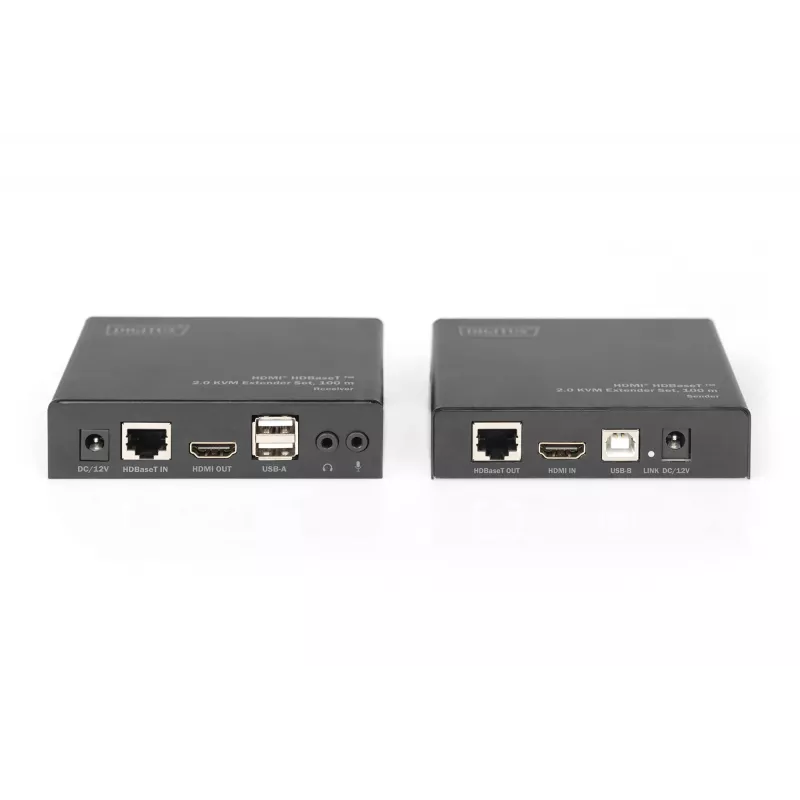 Digitus 4K HDMI HDBaseT™ 2.0 KVM paplašinātāja komplekts, 100 m
