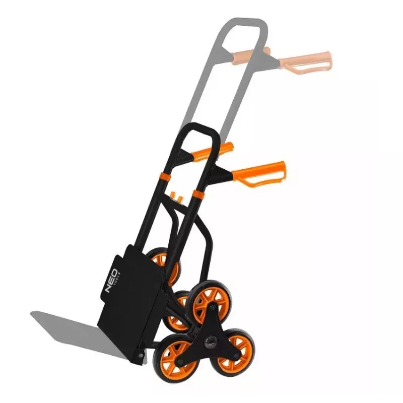 Kāpņu transporta ratiņi NEO tools 84-402, salokāmi rokas ratiņi, 150 kg kravnesība