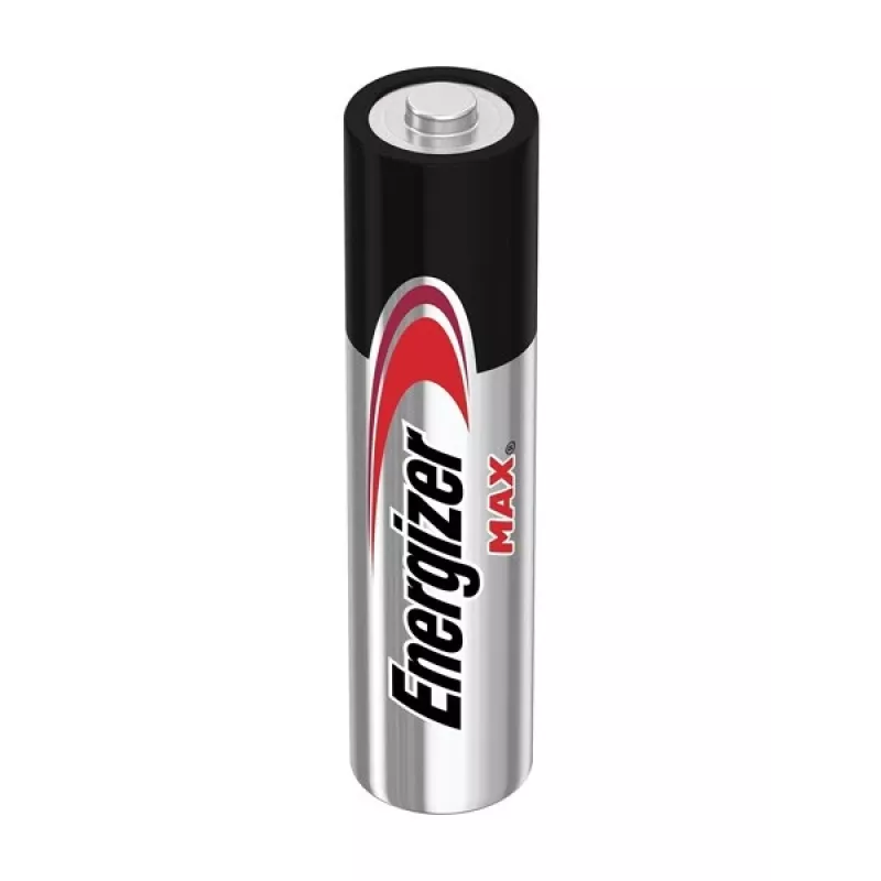 Vienreizlietojamā baterija Energizer MAX AAA Alkaline 1.5V — iepakojumā 8, cilindriska, 10 gadu glabāšanas laiks