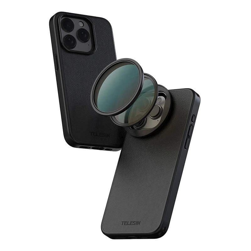 Telesin magnētiskā filtra rāmja maciņš iPhone 15 Pro