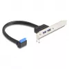DeLOCK 83015 iekšējais USB 3.2 Gen 1 adapteris melns 5 Gbit/s