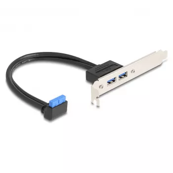 DeLOCK 83015 iekšējais USB 3.2 Gen 1 adapteris melns 5 Gbit/s