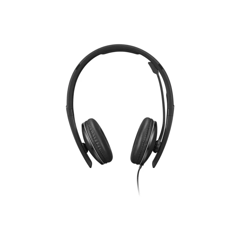 Lenovo 4XD1P83425 austiņas/headset ar vadu, galvas lentes stiprinājums, zvani/mūzika, USB Type-A, melnas
