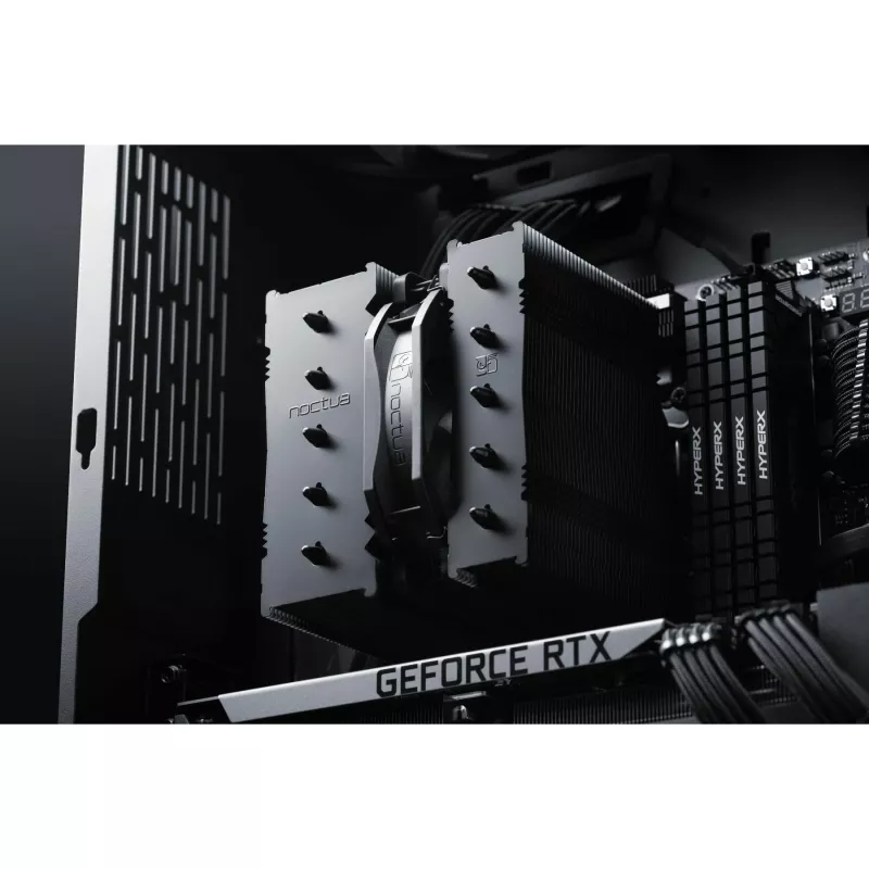 Gaisa dzesētājs Noctua NH-D12L 12 cm Alumīnijs Melns 450-2000 RPM 18.8-22.6 dB