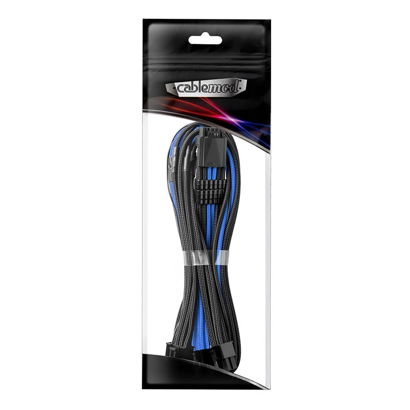 Strāvas kabeļu komplekts CableMod C-Series PRO ModMesh 12VHPWR StealthSense melns/zils apdarināts