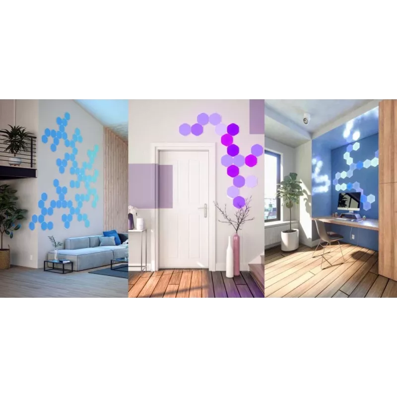 Nanoleaf HEXAGON SMARTER KIT LED gaismas paneļi, balti, 7 gab.
