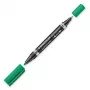 Pastāvīgais marķieris Staedtler Lumocolor Duo Fine/Bullet Tip zaļa