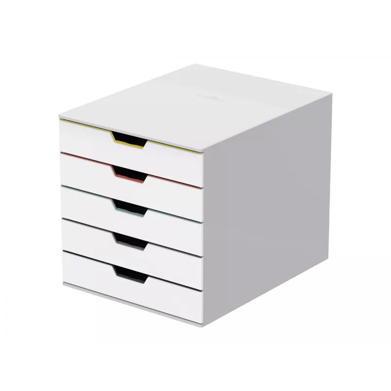 Dokumentu glabāšanas kaste Durable VARICOLOR Mix 5 Plastmasa Daudzkrāsains Balts 762527