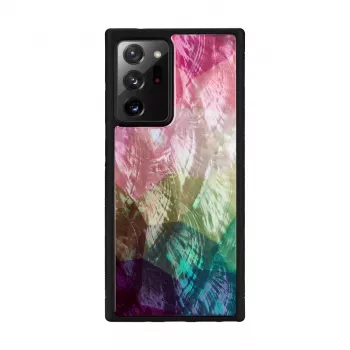 Aizsargājošs telefona vāciņš iKins Samsung Galaxy Note 20 Ultra — ūdens ziedu dizains, melns