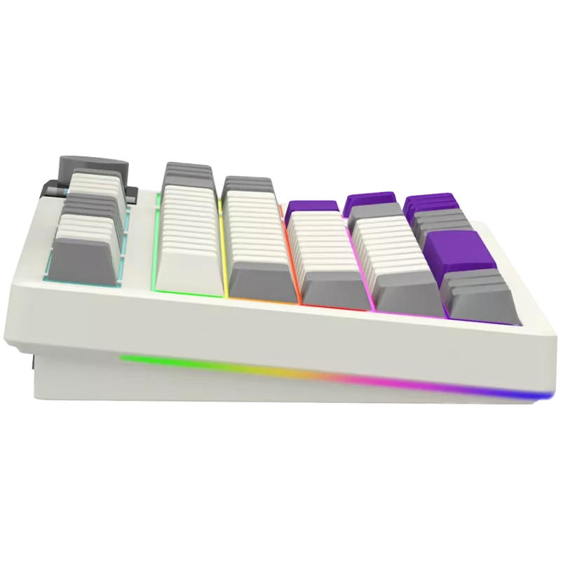 LORGAR KBP70TKLW, bezvadu TKL mehāniskā spēļu tastatūra Pro, bēša, EN izkārtojums