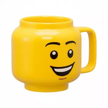 Keramikas krūze Room Copenhagen LEGO Happy Boy mazā dzeltenā 40460806 — maza keramikas krūze, LEGO dizains