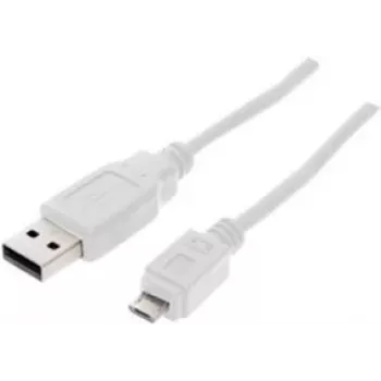 ShiverPeaks BS77180-W USB kabelis, 0,5 m, USB 2.0, Micro-USB B, balts