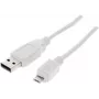 ShiverPeaks BS77180-W USB kabelis, 0,5 m, USB 2.0, Micro-USB B, balts