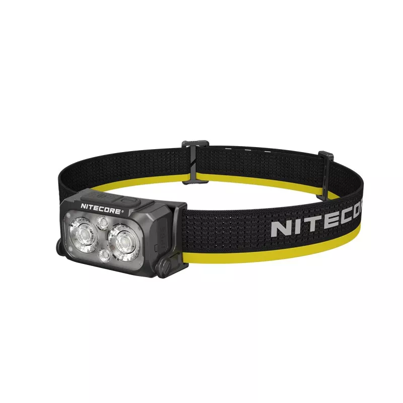 Galvas lukturis Nitecore NU25 MCT — uzlādējams galvas lukturis, līdz 400 lūmeniem, kompakts brīvroku apgaismojums