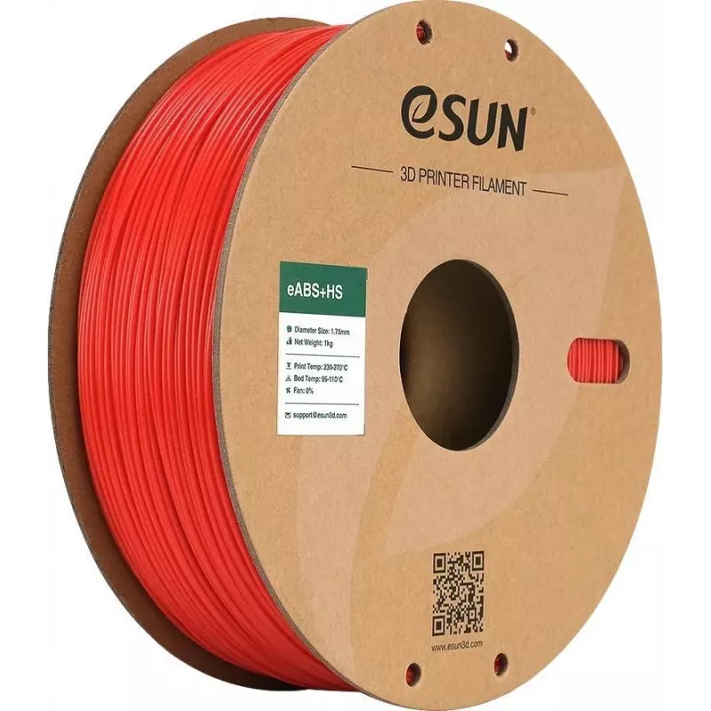 EABS 1,75mm Sarkans 1kg ESUN 3D FILAMENTS (eABSP175R1)
