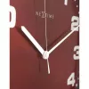 NeXtime pulkstenis 3053ro Dash Red, Ø35 cm, sienas, sarkans/sudrabs