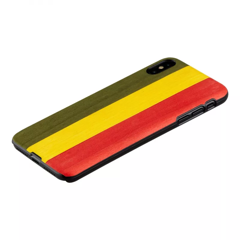 Viedtālruņa maciņš no man and wood iPhone XS Max – modelis Reggae, melns
