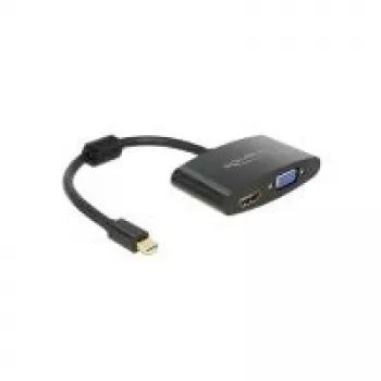Video kabeļa adapteris DeLOCK 65553 Mini DisplayPort HDMI VGA 0.18m