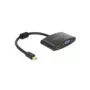 Video kabeļa adapteris DeLOCK 65553 Mini DisplayPort HDMI VGA 0.18m