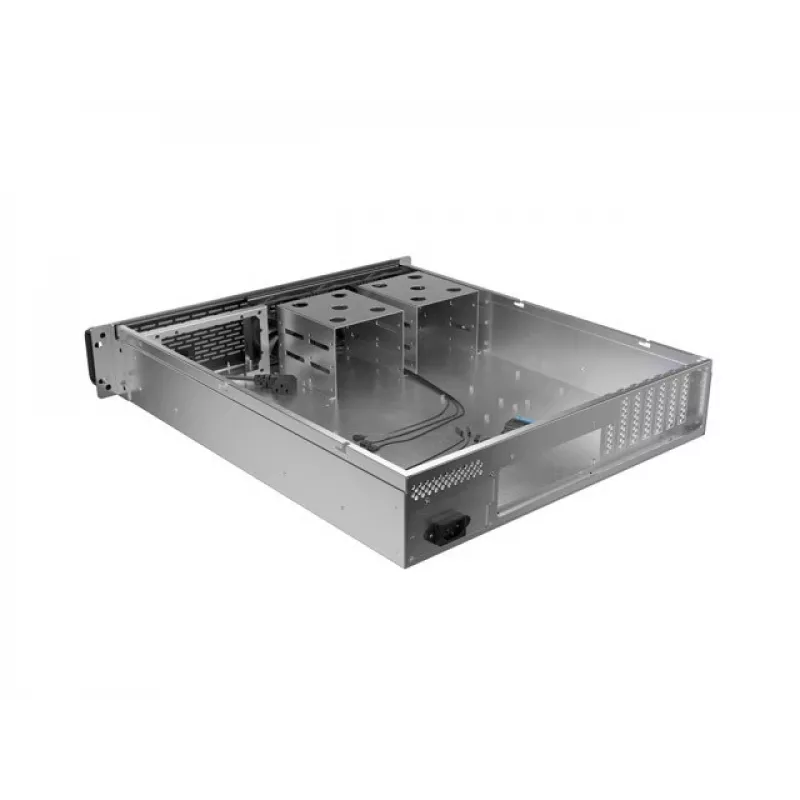 Plaukta korpuss Lanberg SC01-5202-12B 2U Melns 3 ventilatori HDD+SSD