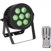 LED PAR gaisma EUROLITE 7x8W QCL Spot — 7x8W RGBW LED, kompakts skatuves/studijas gaismeklis