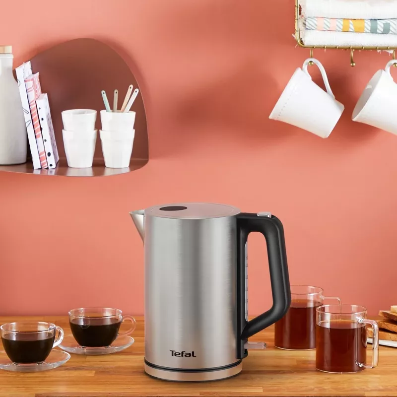 Elektriskā tējkanna Tefal KI513D10 nerūsējošais tērauds 1,7 L 2200 W, bezvada, 360° pamatne