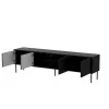 Cama CORTINA 4D TV skapis 200x40x55 melns