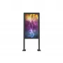Signage Display Enclosure Edbak POK101 Steel Melns Portrait 862x200x1981mm