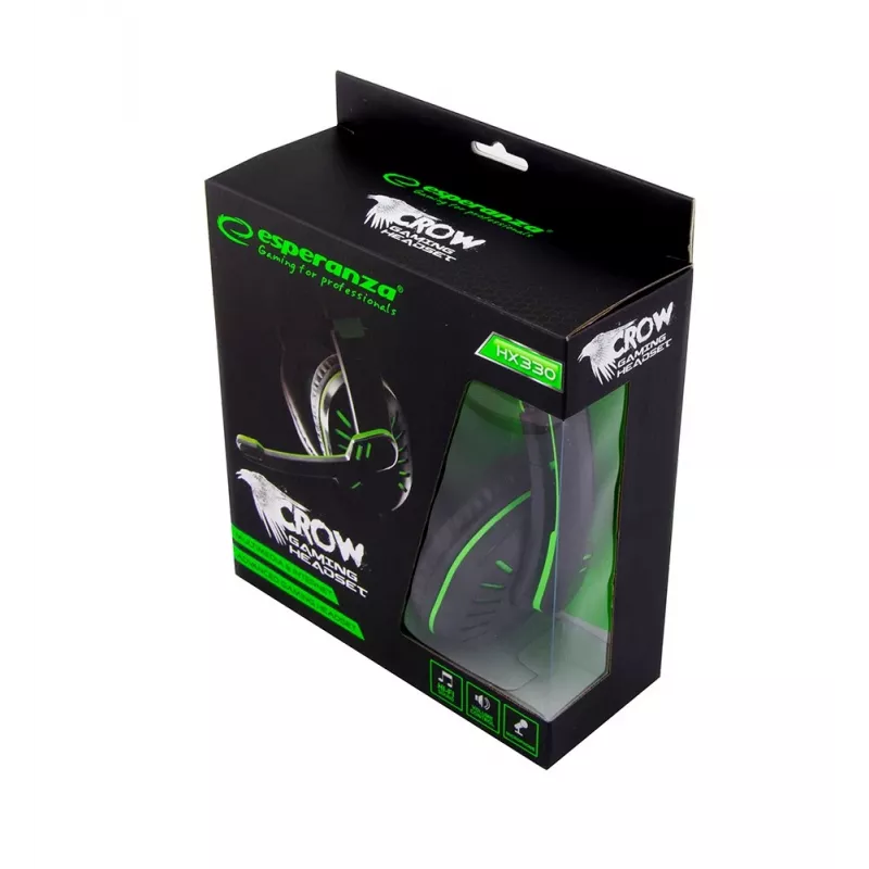 Esperanza austiņas Esperanza CROW EGH330G (Melna)