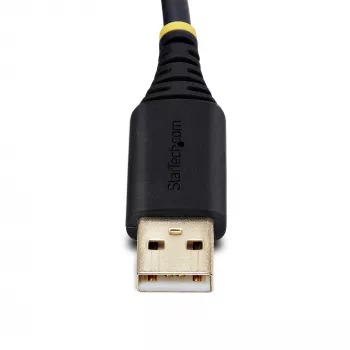 StarTech.com 13 pēdas (4 m) 2 portu USB–RS232 adaptera kabelis, maināmas DB9 skrūves/uzgriežņi, COM porta atkārtota piešķiršana, USB-A uz DB9 RS232, FTDI, 4. līmeņa ESD aizsardzība, Windows/macOS/ChromeOS/Linux – izturīga TPE konstrukcija