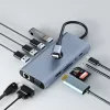 USB-C 11-in-1 adapteris Hawk HW-HUB1101 — daudzportu centrmezgls ar 11 pieslēgvietām