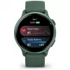 Viedpulkstenis GARMIN vívoactive 6 – sporta pulkstenis, 42 mm alumīnija/polimēra korpuss, AMOLED 1,2 collas, GPS, 5 ATM, optiskais HR, SpO2, 8 GB, zaļš